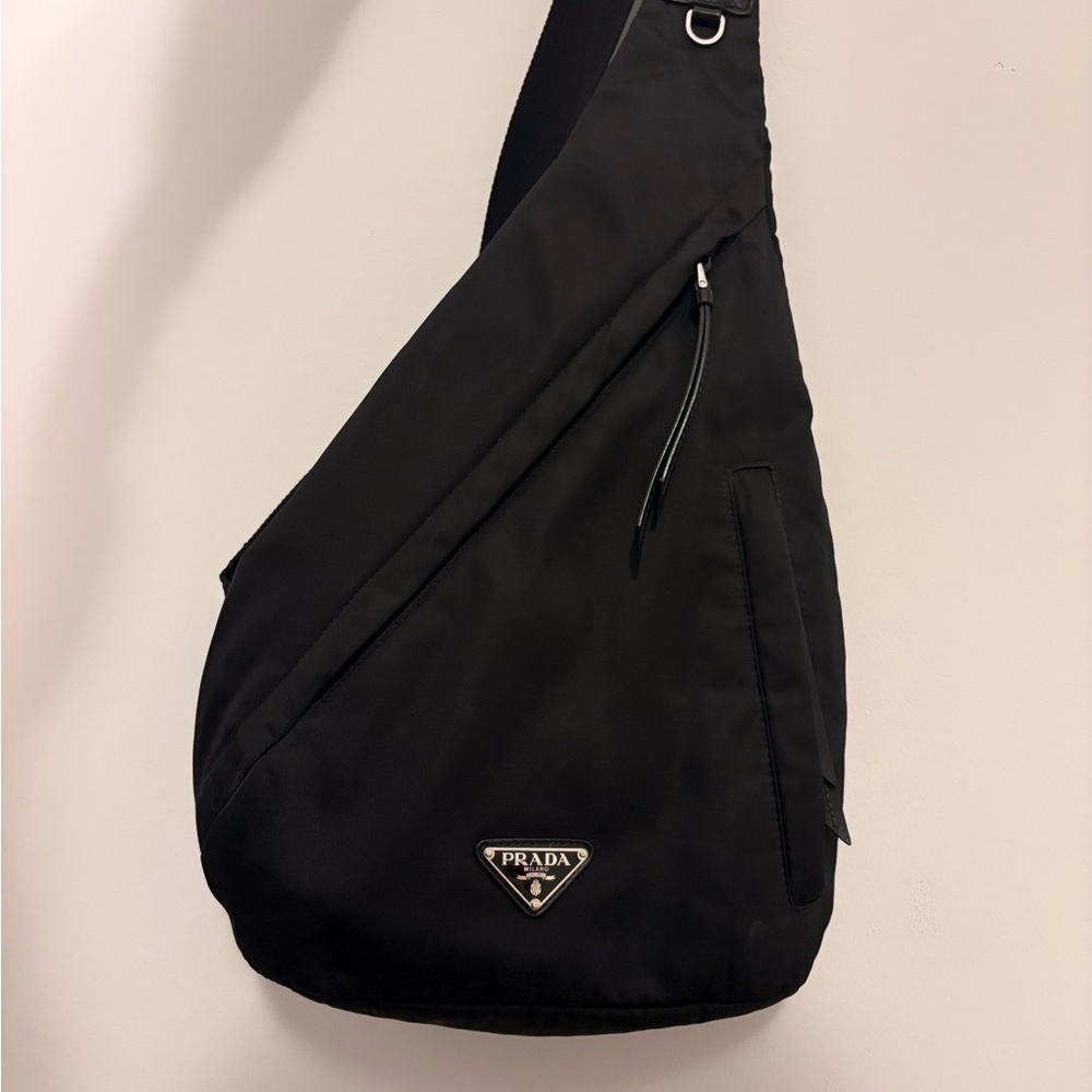 Prada Re-Nylon and leather backpack